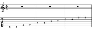A Natural Minor Scale