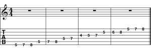 A Minor Pentatonic Scale