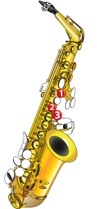 Saxophone Notes - G Note Diagram